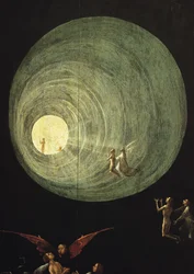 Der Aufstieg der Seligen, Detail von einem Altarbild, das als das Jüngste Gericht gilt
